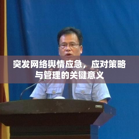 突发网络舆情应急，应对策略与管理的关键意义