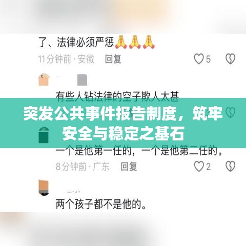 突发公共事件报告制度，筑牢安全与稳定之基石